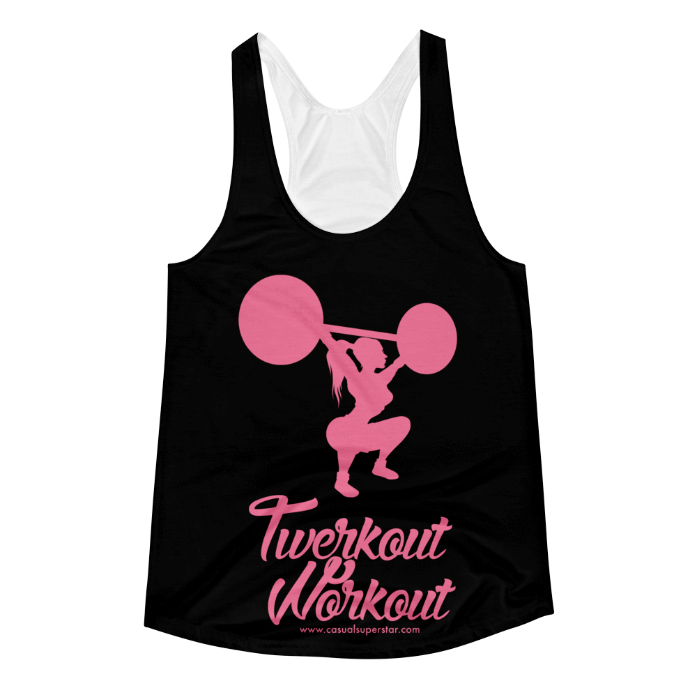 Twerkout Workout Racerback Tank